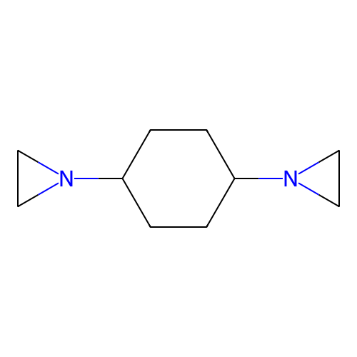 Aziridine,1'-(1,4-cyclohexanediyl)bis-, trans- structure