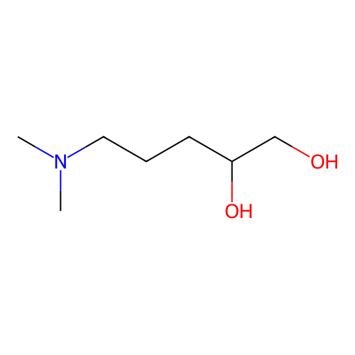 5-(Dimethylamino)pentane-1,2-diol structure