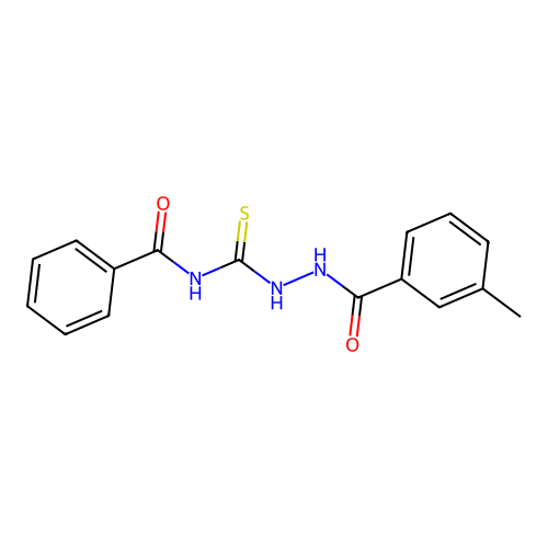 N-[[(3-methylbenzoyl)amino]carbamothioyl]benzamide structure