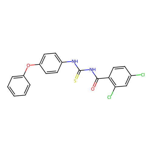 2,4-dichloro-N-[(4-phenoxyphenyl)carbamothioyl]benzamide structure