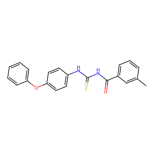 3-methyl-N-[(4-phenoxyphenyl)carbamothioyl]benzamide structure