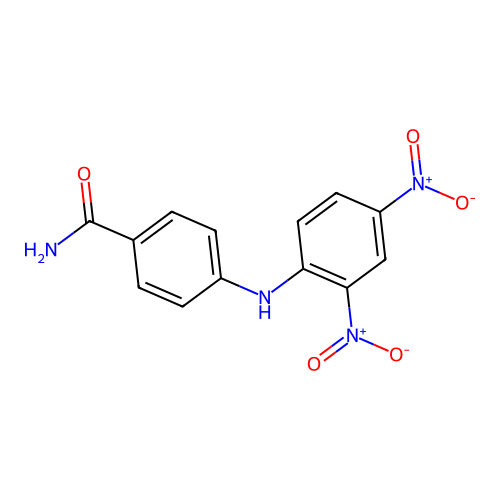 4-[(2,4-Dinitrophenyl)amino]benzamide structure