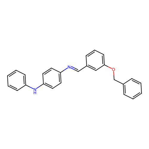 N-{(E)-[3-(benzyloxy)phenyl]methylidene}-N'-phenylbenzene-1,4-diamine structure