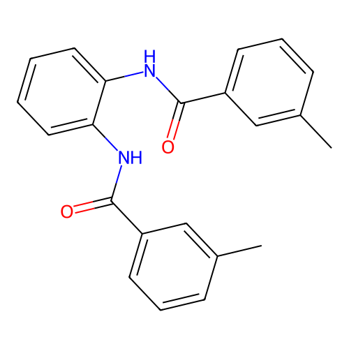 N,N-苯-1,2-二基双(3-甲基苯甲酰胺) structure