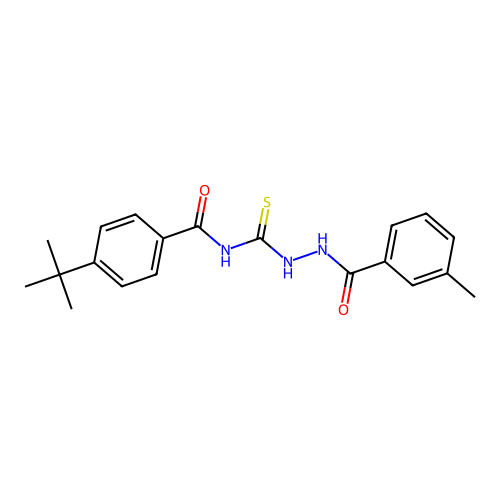 4-tert-butyl-N-[[(3-methylbenzoyl)amino]carbamothioyl]benzamide structure