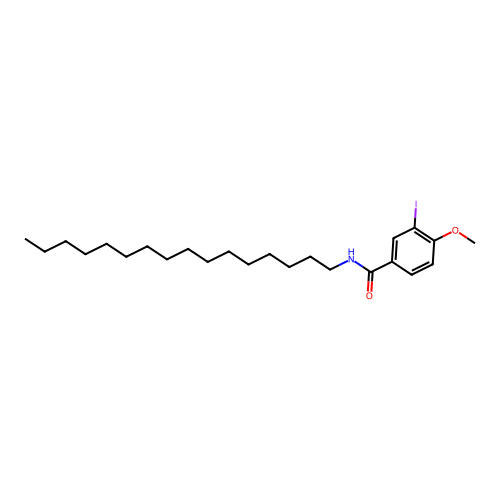 N-hexadecyl-3-iodo-4-methoxybenzamide structure