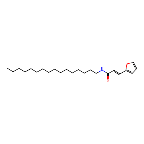 (2E)-3-(2-furyl)-N-hexadecylprop-2-enamide structure