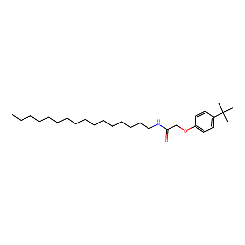 2-(4-tert-butylphenoxy)-N-hexadecylacetamide structure