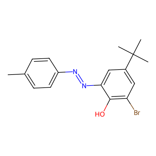 4-(Tert-butyl)-6-bromo-2-[(4-methylphenyl)diazenyl]phenol structure