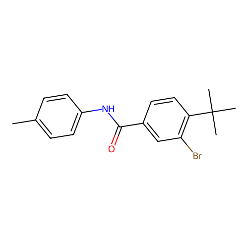 3-bromo-4-tert-butyl-N-(4-methylphenyl)benzamide structure