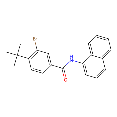 3-bromo-4-tert-butyl-N-naphthalen-1-ylbenzamide structure