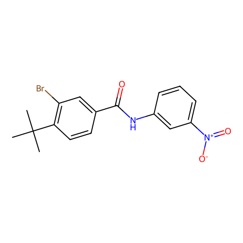 3-bromo-4-tert-butyl-N-(3-nitrophenyl)benzamide structure