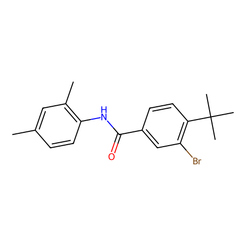 3-bromo-4-tert-butyl-N-(2,4-dimethylphenyl)benzamide structure