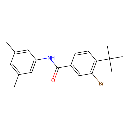 3-bromo-4-tert-butyl-N-(3,5-dimethylphenyl)benzamide structure