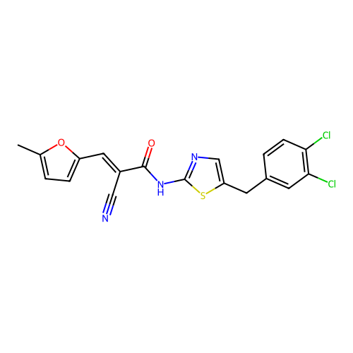 C19H13Cl2N3O2S structure