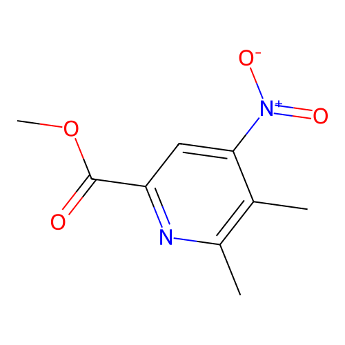 Methyl 5,6-dimethyl-4-nitro-pyridine-2-carboxylate structure