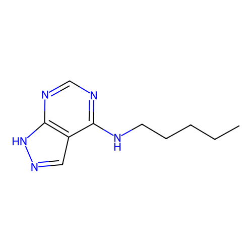 N-pentyl-1H-pyrazolo[5,4-d]pyrimidin-4-amine structure