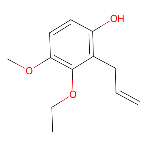 2-Allyl-3-ethoxy-4-methoxyphenol structure