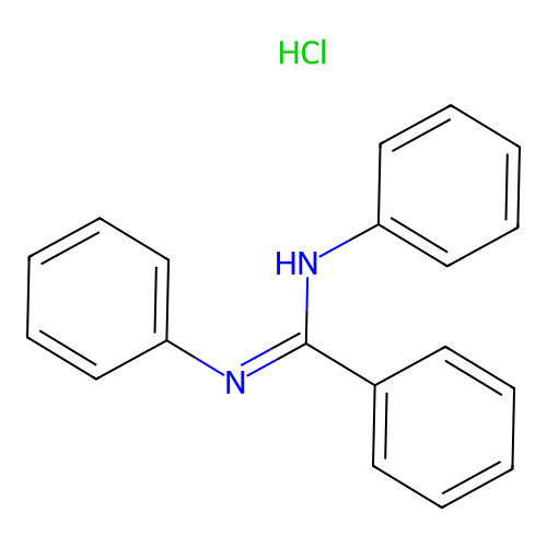 N,N'-diphenylbenzenecarboximidamide;hydrochloride structure