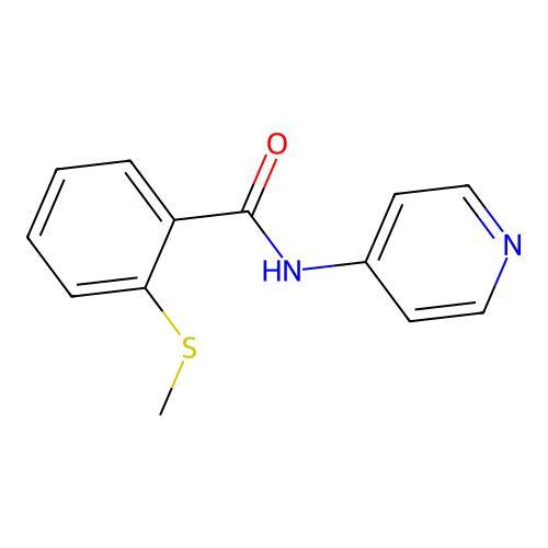 2-(methylsulfanyl)-N-(pyridin-4-yl)benzamide structure