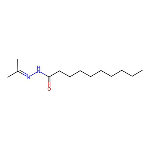 N'-(propan-2-ylidene)decanehydrazide structure