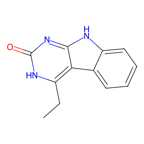 4-Ethyl-3,9-dihydropyrimido[4,5-b]indol-2-one structure