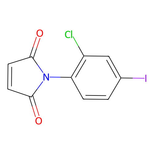 1-(2-Chloro-4-iodophenyl)pyrrole-2,5-dione structure