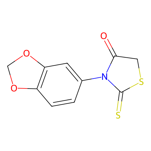 3-(1,3-Benzodioxol-5-yl)-2-thioxo-1,3-thiazolidin-4-one structure