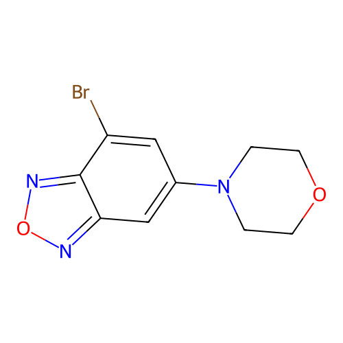 4-Bromo-6-(morpholin-4-yl)-2,1,3-benzoxadiazole structure