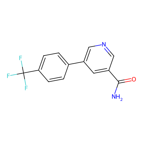 5-(4-(Trifluoromethyl)phenyl)nicotinamide structure