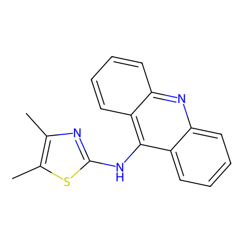 N-(4,5-dimethyl-1,3-thiazol-2-yl)acridin-9-amine structure