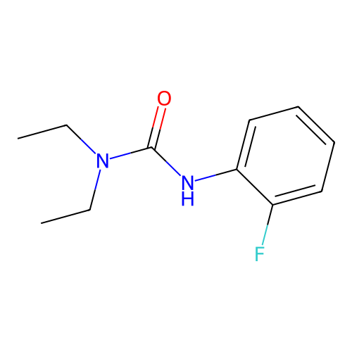 1,1-Diethyl-3-(2-fluorophenyl)urea structure