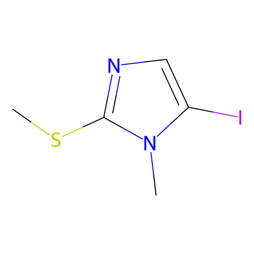 5-Iodo-1-methyl-2-methylsulfanylimidazole structure