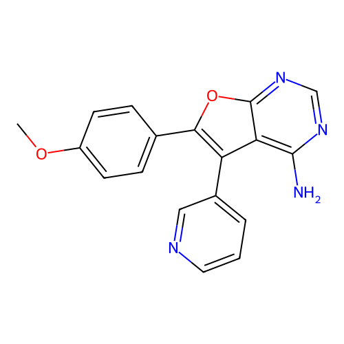 6-(4-Methoxyphenyl)-5-(pyridin-3-yl)furo[2,3-d]pyrimidin-4-amine structure