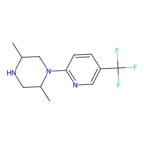Piperazine, 2,5-dimethyl-1-[5-(trifluoromethyl)-2-pyridinyl]- structure