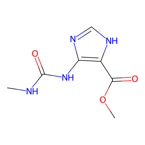 methyl 4-(methylcarbamoylamino)-1H-imidazole-5-carboxylate structure