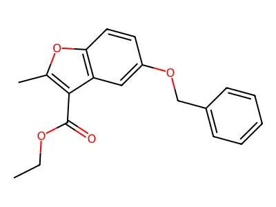 Ethyl 5-(benzyloxy)-2-methyl-1-benzofuran-3-carboxylate structure