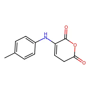 2H-Pyran-2,6(3H)-dione, 5-[(4-methylphenyl)amino]- structure