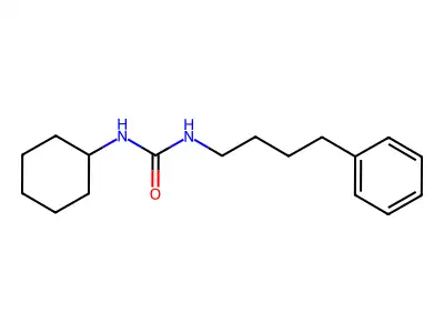 1-Cyclohexyl-3-(4-phenylbutyl)urea structure