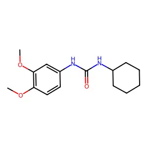 1-Cyclohexyl-3-(3,4-dimethoxyphenyl)urea structure