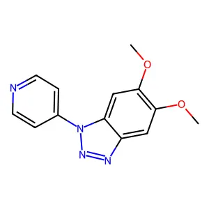5,6-Dimethoxy-1-(4-pyridinyl)-1H-benzotriazole structure