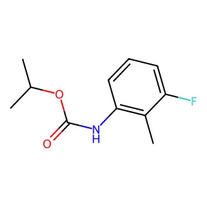 Carbamic acid, (3-fluoro-2-methylphenyl)-, 1-methylethyl ester structure