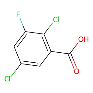2,5-二氯-3-氟苯甲酸 structure