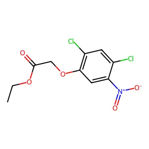 Ethyl 2-(2,4-dichloro-5-nitrophenoxy)acetate structure