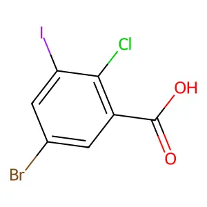 5-Bromo-2-chloro-3-iodobenzoic acid structure