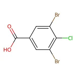 3,5-Dibromo-4-chlorobenzoic acid structure