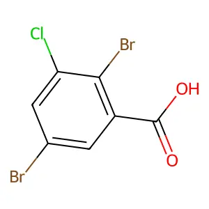 2,5-Dibromo-3-chlorobenzoic acid structure