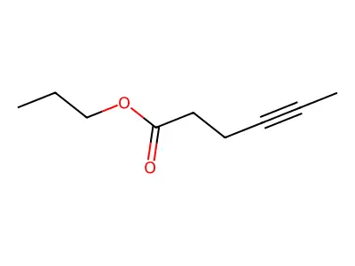 Propyl 4-hexynoate structure