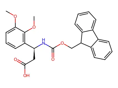 Fmoc-(R)-3-Amino-3-(2,3-dimethoxy-phenyl)-propionic acid structure