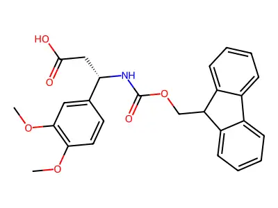 Fmoc-(R)-3-Amino-3-(3,4-dimethoxy-phenyl)-propionic acid structure